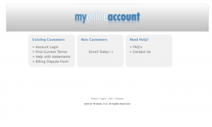 My Online Account - Home